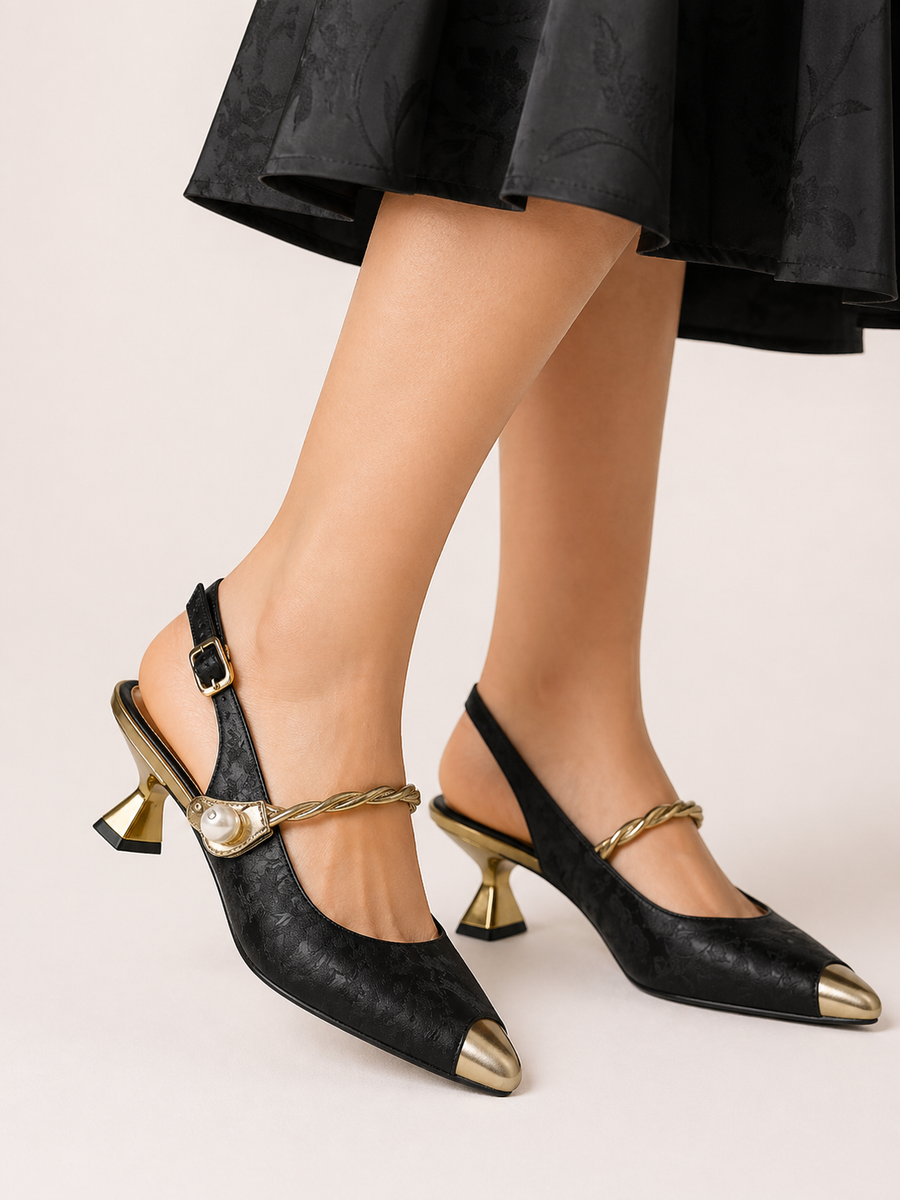 Loaiza Strap Low Heel Shoes