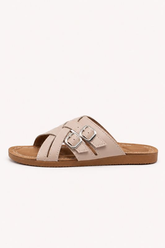 Klara Double-Buckle Platform Sandals