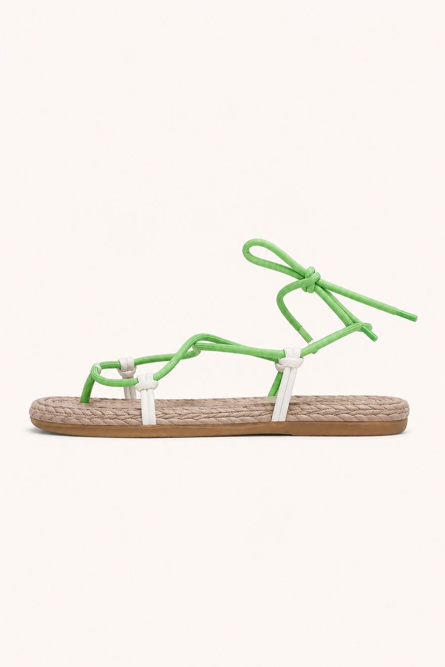 Leni Flat Lace-Up Sandals