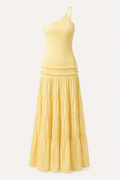 Lisbos One-Shoulder Ruffle Maxi Dress