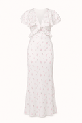 Hedda Floral Ruffle Midi Dress