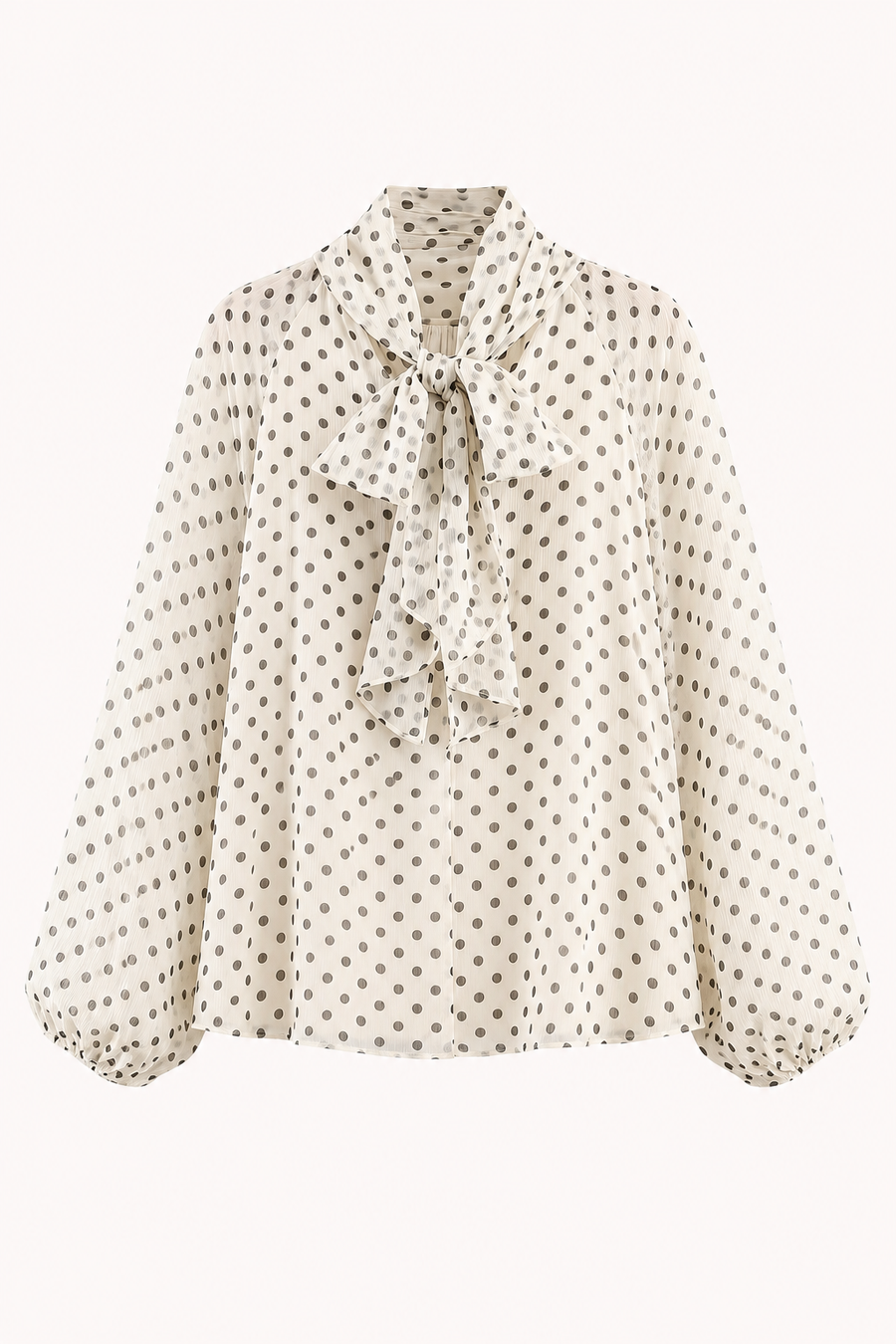 Hannelore Polka Dot Bow Blouse