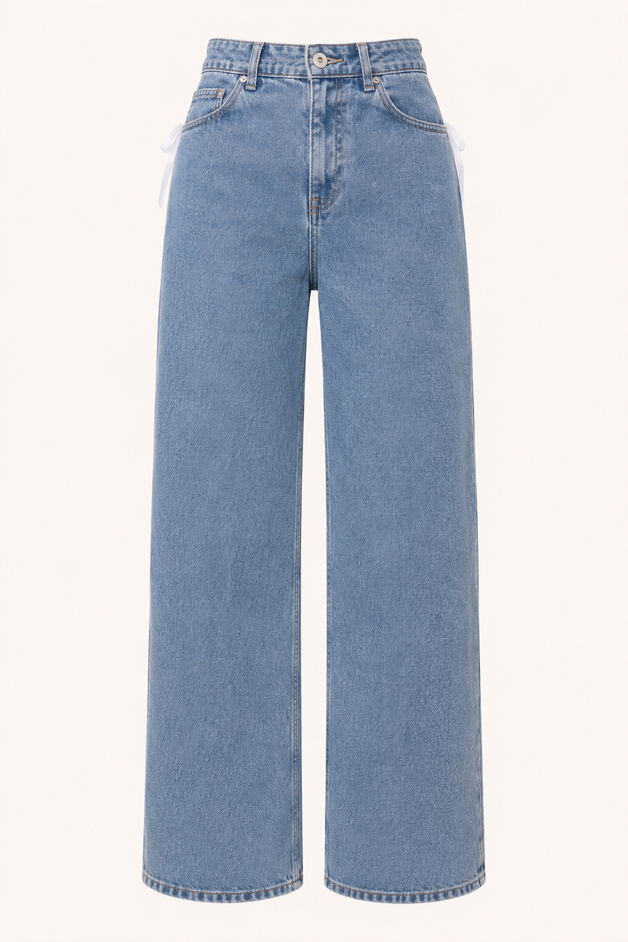 Lena High-Waisted Straight-Leg Jeans
