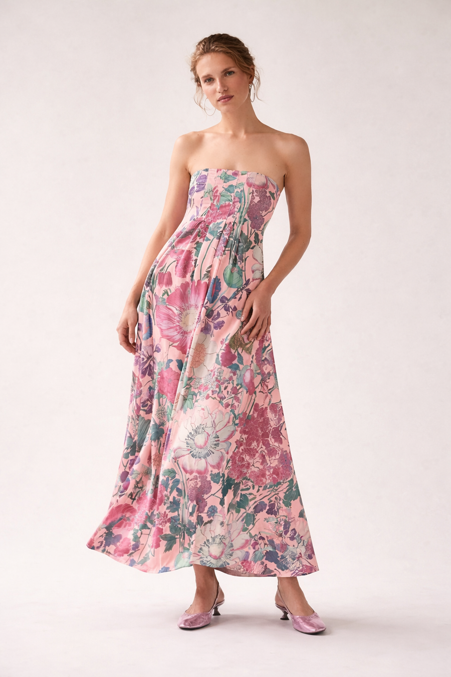 Althea Floral A-Line Maxi Dress