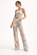 Grace Wide-Leg Printed Pants