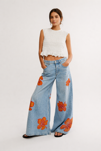 Colette Floral Print Jeans