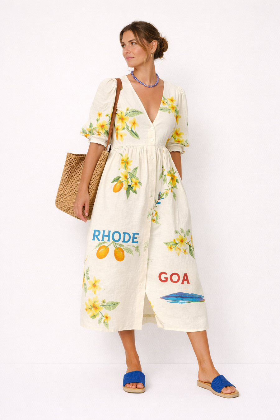 Stella Puff Sleeve Printed Dress
