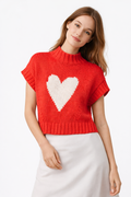 Bryndis Center Heart Knit Sweater