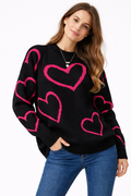Karsvi Heart Knit Sweater