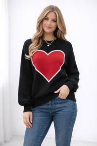 Rune Heart Crew Neck Sweater
