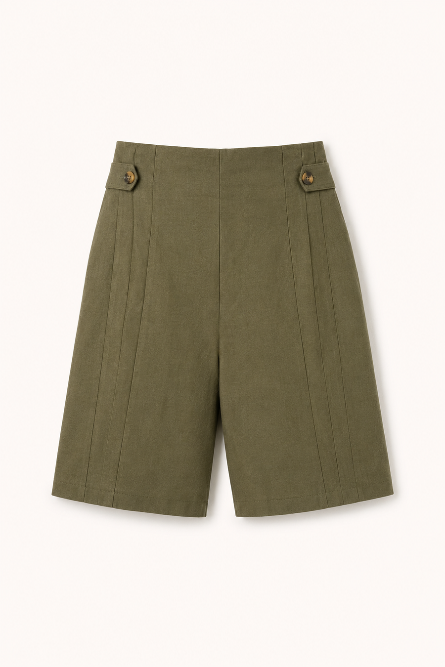 Maren High-Waist Button Shorts