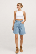 Erika Denim Bermuda Shorts