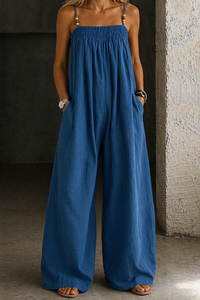 Tamsin - Denim Wide-Leg Jumpsuit