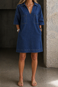 Quenby - Casual Denim Dress