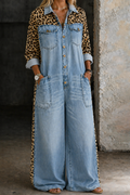 Delphi - One Piece Denim Shirt Jumpsuit