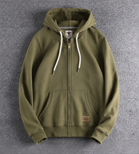 Ozren | Men's Full-Zip Hoodie with Kangaroo Pocket