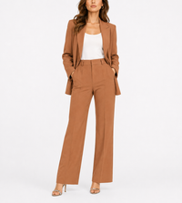 Tamsin | Women's Tailored Blazer & Wide Leg Pants Set