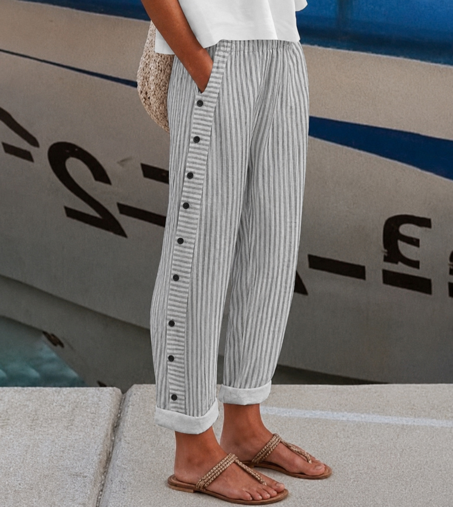 Camellia | Women's Striped Wide Leg Pants