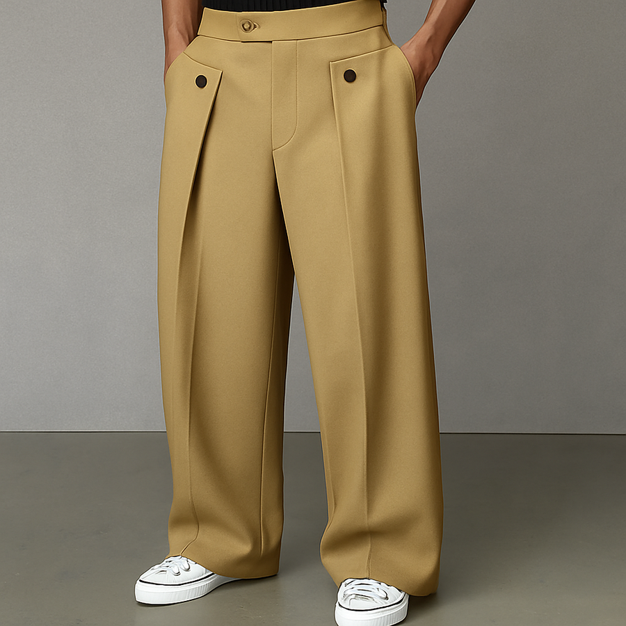 Hunter - Elegant Pleated Dress Trousers
