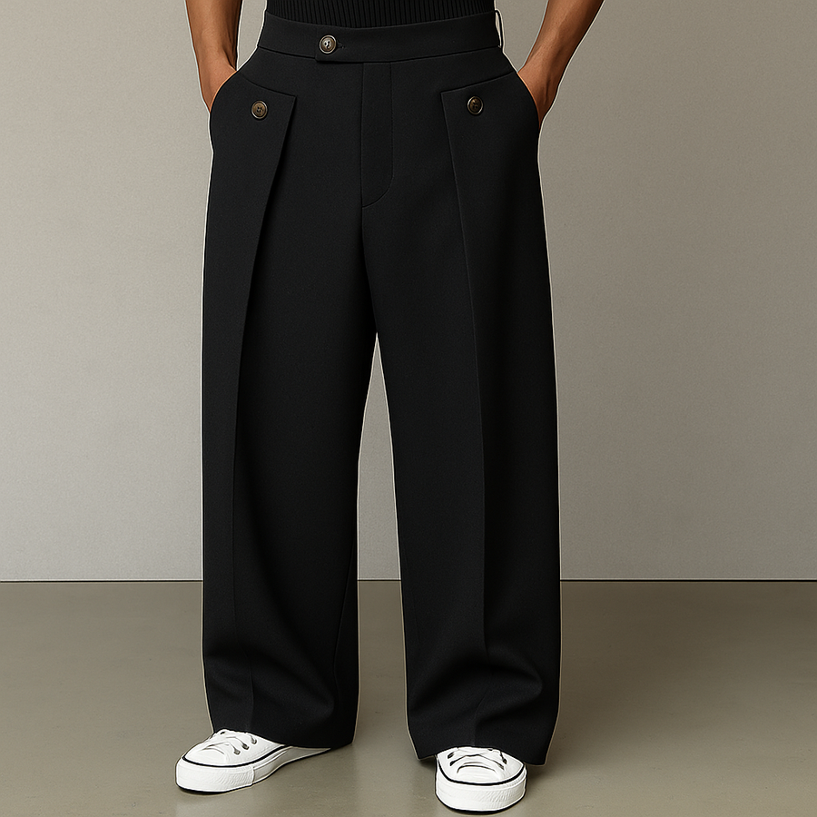 Hunter - Elegant Pleated Dress Trousers