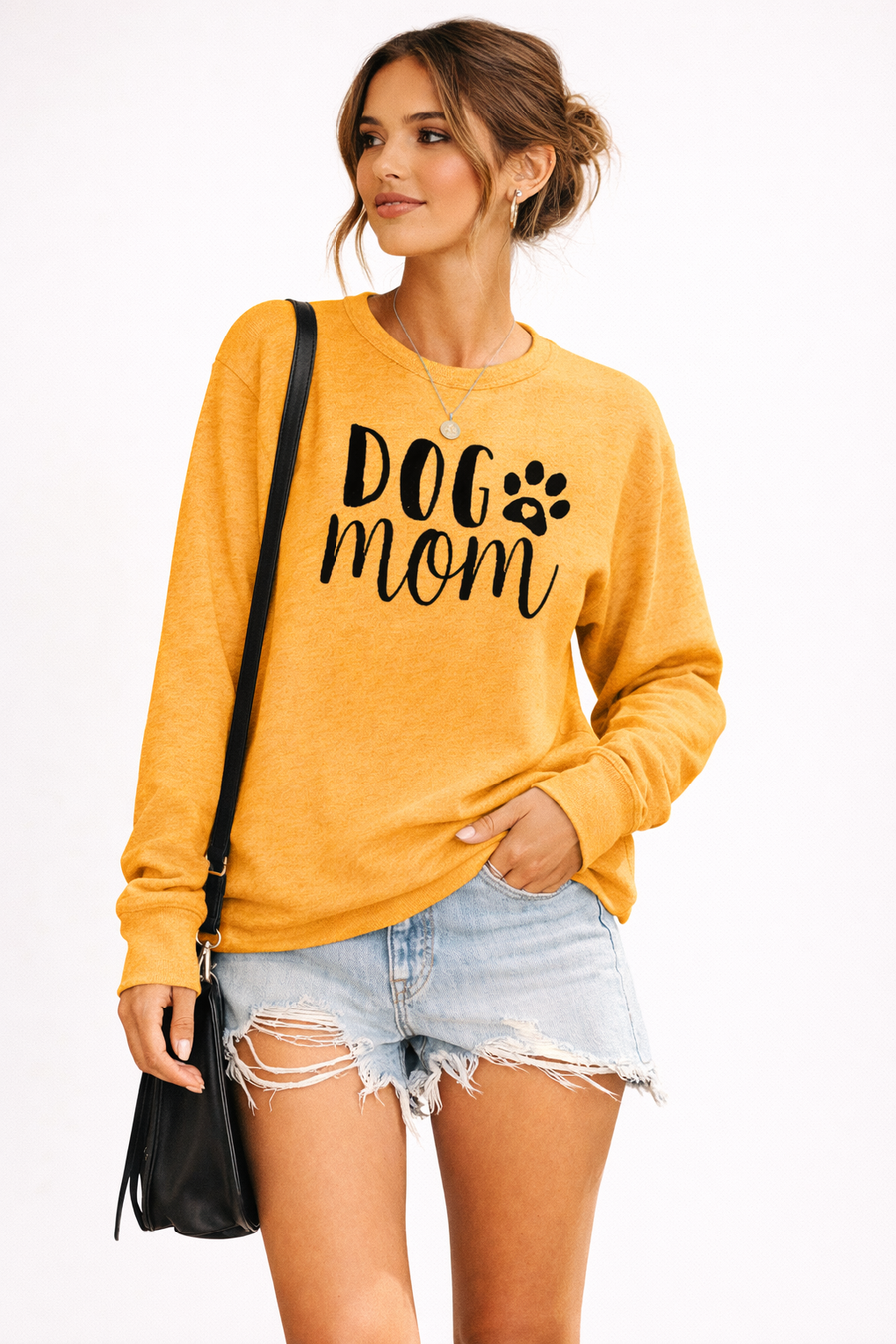 Signe Printed Crewneck Sweatshirt