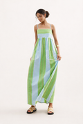 Liora Striped Maxi Dress with Straps