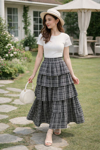 Eilidh Tiered Midi Skirt