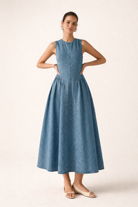 Keyla Denim Midi Dress