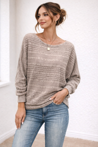 Anniken Batwing Knit Sweater
