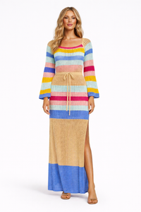 Sophie Open-Knit Maxi Beach Dress