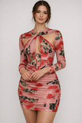 Yrsa High-Neck Corset Mini Dress
