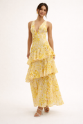 Camila Floral Ruffle Maxi Dress
