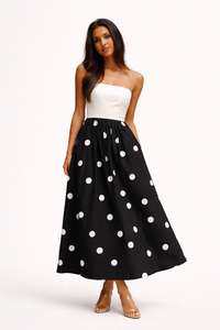 Elske Polka Dot Maxi Dress