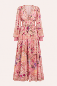 Connie Puff Sleeve Midi Dress