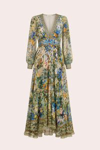 Connie Puff Sleeve Midi Dress