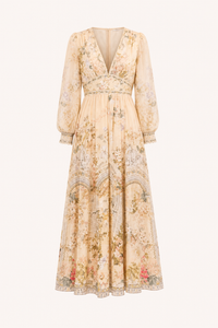 Connie Puff Sleeve Midi Dress