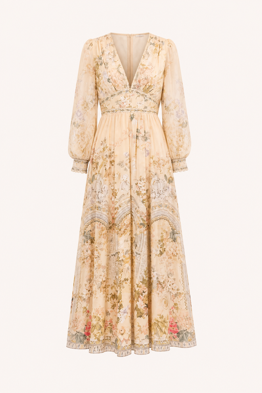 Connie Puff Sleeve Midi Dress