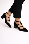 Aurore Strappy Low-Heel Shoes