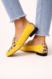 Aurélie Animal Print Metal-Trim Loafers