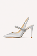 Nerea Pointed-Toe Slingback Heels