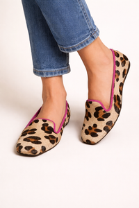 Raveka Animal Print Ballet Flats
