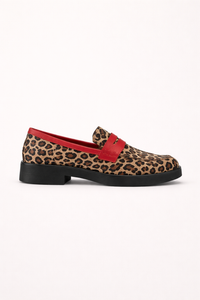 Sireva Animal Print Platform Loafers