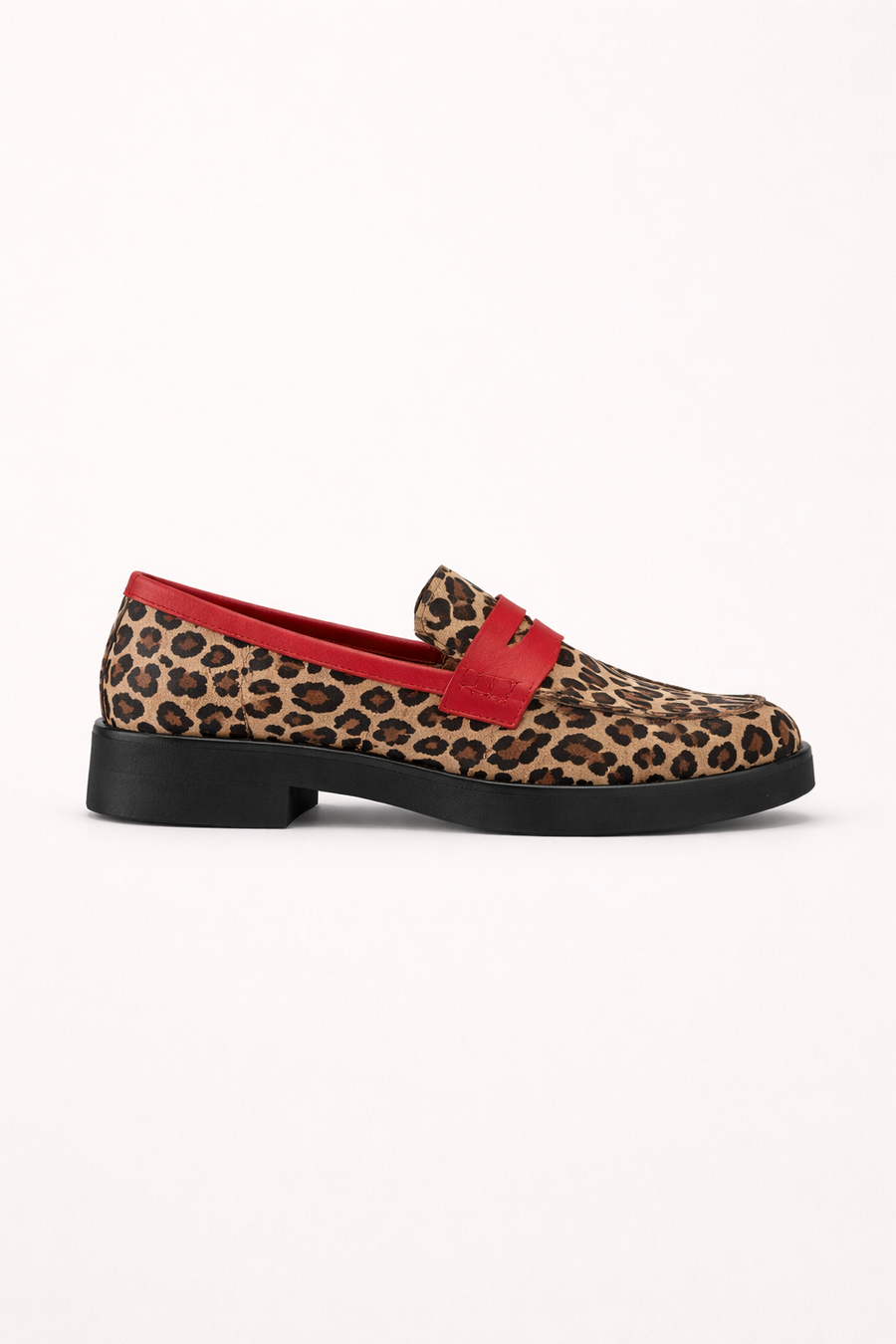 Sireva Animal Print Platform Loafers
