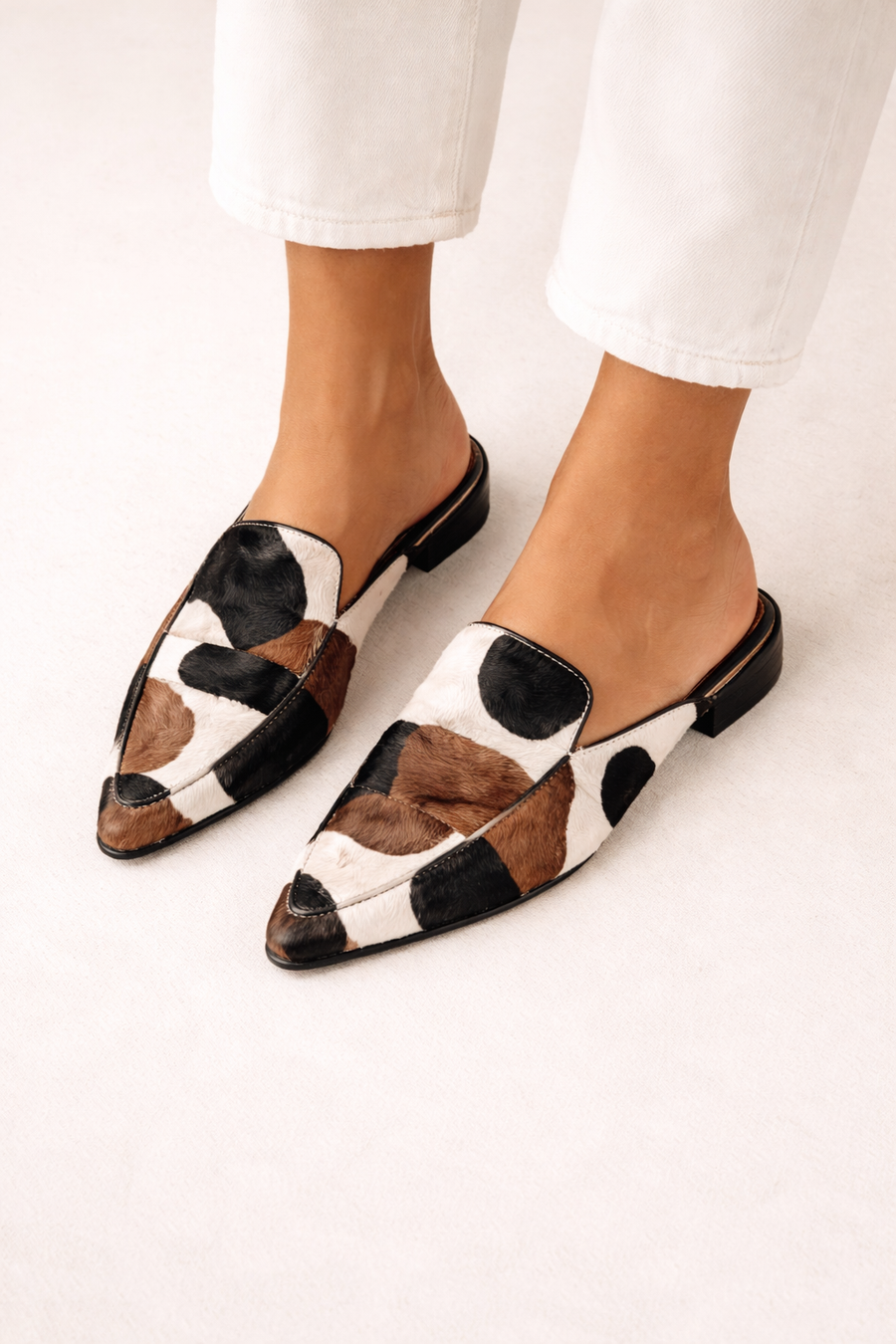 Bria Closed-Toe Printed Mules