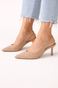 Elira Closed-Toe Slingback Heels