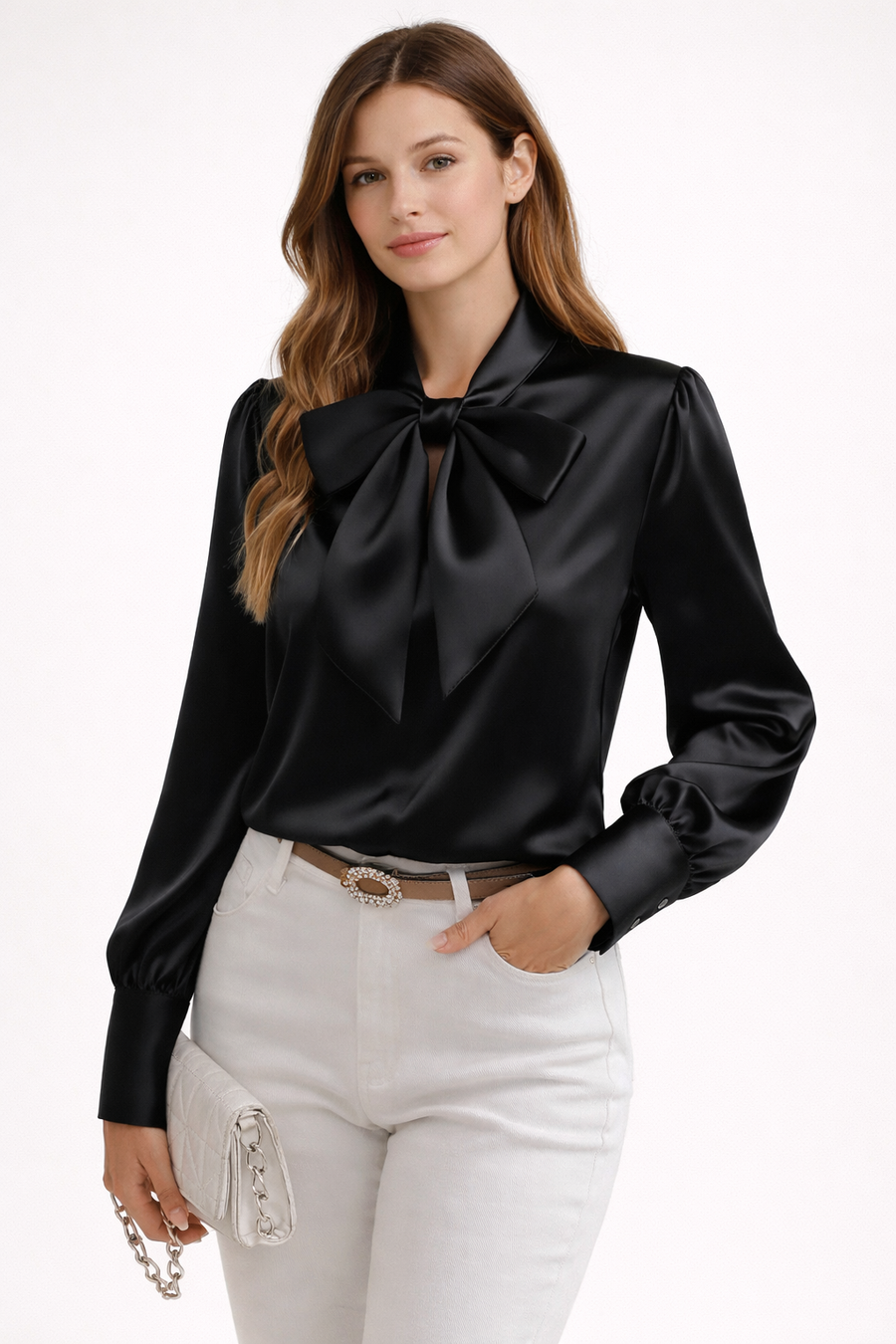 Elyra Bow-Front Blouse