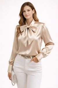 Elyra Bow-Front Blouse