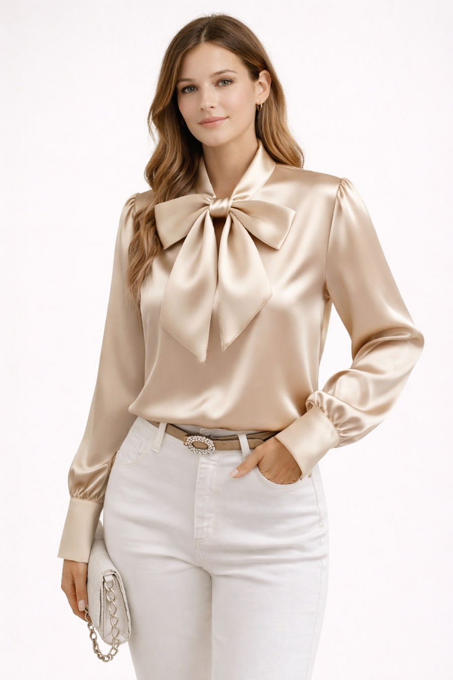 Elyra Bow-Front Blouse