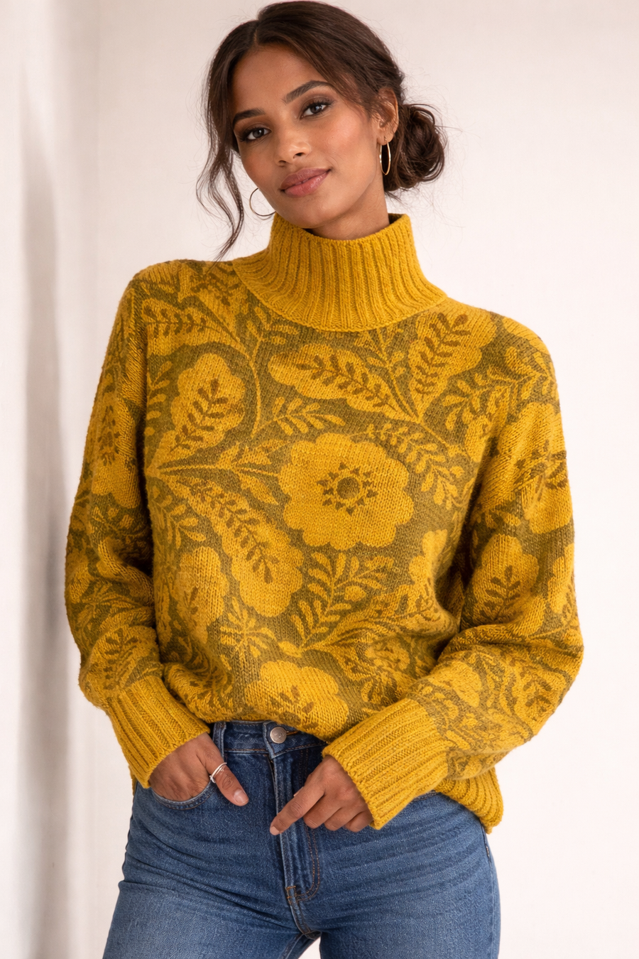 Nerava Cowl Neck Sweater