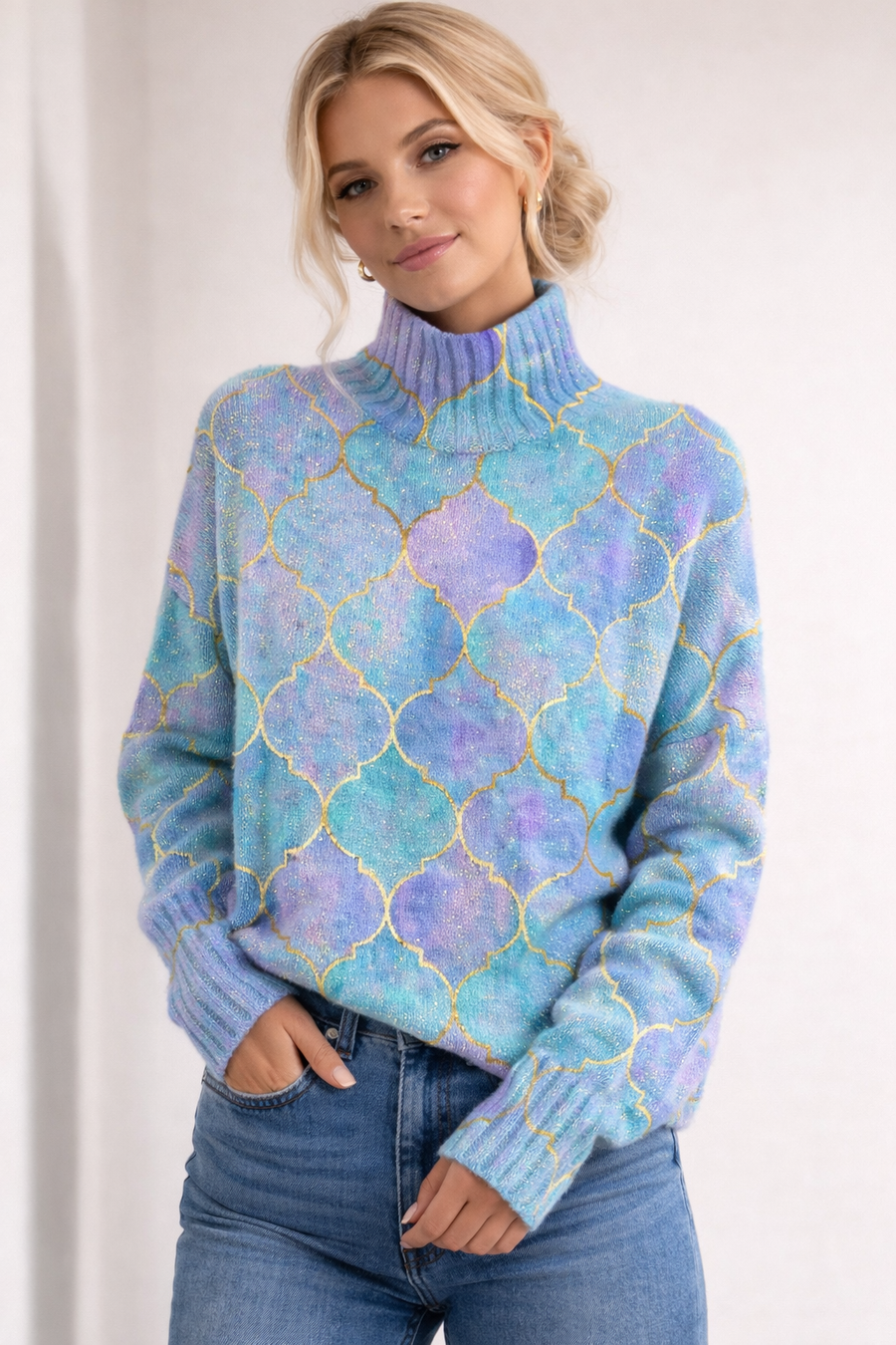 Nerava Cowl Neck Sweater